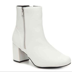 Diba White Brodie Ankle Booties